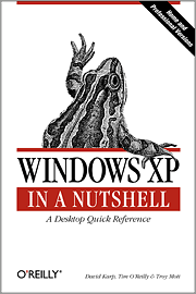 Book cover of Windows XP in a Nutshell