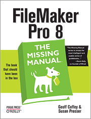 Book cover of FileMaker Pro 8: The Missing Manual