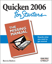 Book cover of Quicken 2006 for Starters: The Missing Manual
