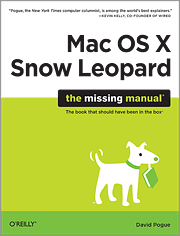 Book cover of Mac OS X Snow Leopard: The Missing Manual