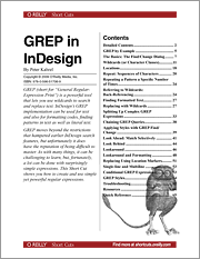 Book cover of GREP in InDesign CS3/CS4