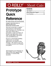 Book cover of Prototype Quick Reference