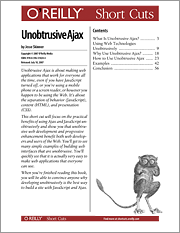 Book cover of Unobtrusive Ajax