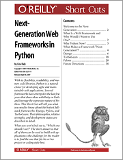 Book cover of Next-Generation Web Frameworks in Python