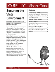 Book cover of Securing the Vista Environment