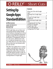 Book cover of Setting Up Google Apps Standard Edition