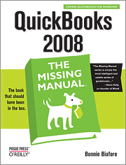 Book cover of QuickBooks 2008: The Missing Manual
