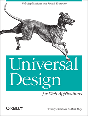 Book cover of Universal Design for Web Applications