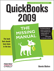 Book cover of QuickBooks 2009: The Missing Manual