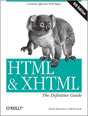 Book cover of HTML & XHTML: The Definitive Guide