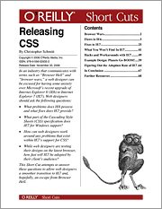 Book cover of Releasing CSS