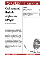 Book cover of Capistrano and the Rails Application Lifecycle
