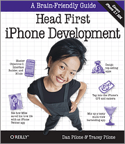 Book cover of Head First iPhone Development