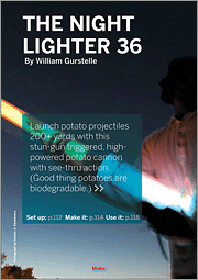 Book cover of The Night Lighter 36 Spud Gun