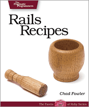 Book cover of Rails Recipes