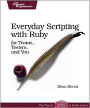Book cover of Everyday Scripting with Ruby