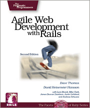 Book cover of Agile Web Development with Rails