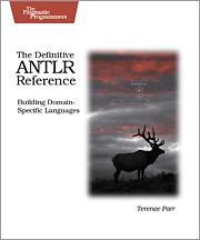 Book cover of The Definitive ANTLR Reference