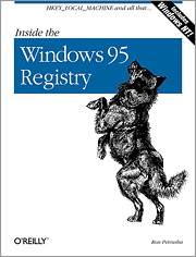 Book cover of Inside the Windows 95 Registry
