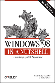 Book cover of Windows 98 in a Nutshell