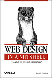 Book cover of Web Design in a Nutshell