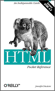Book cover of HTML Pocket Reference