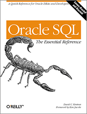 Book cover of Oracle SQL: the Essential Reference