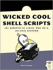 Book cover of Wicked Cool Shell Scripts