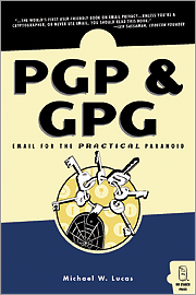 Book cover of PGP & GPG