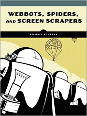 Book cover of Webbots, Spiders, and Screen Scrapers