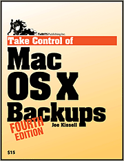 Book cover of Take Control of Mac OS X Backups