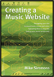 Book cover of Creating a Music Website