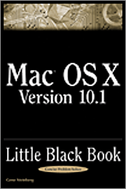 Book cover of Mac OS X Version 10.1 Little Black Book