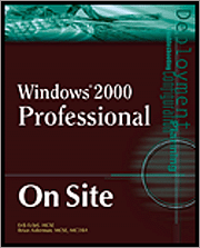 Book cover of Windows 2000 Professional on Site