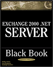 Book cover of Exchange 2000 .Net Server Black Book