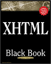 Book cover of XHTML Black Book