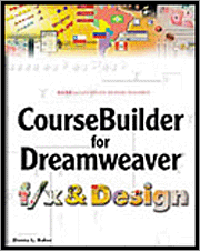 Book cover of Coursebuilder for Dreamweaver F/X and Design
