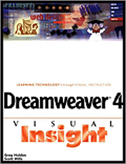 Book cover of Dreamweaver 4 Visual Insight