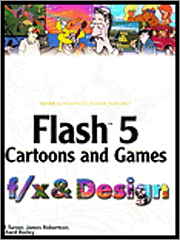 Book cover of Flash 5 Cartoons and Games F/X and Design