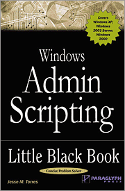 Book cover of Windows Admin Scripting Little Black Book