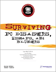Book cover of Surviving PC Disasters, Mishaps, and Blunders