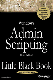 Book cover of Windows Admin Scripting Little Black Book