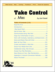 Book cover of Take Control of .Mac
