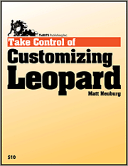 Book cover of Take Control of Customizing Leopard 