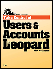 Book cover of Take Control of Users & Accounts in Leopard