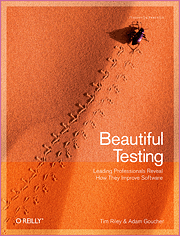 Book cover of Beautiful Testing